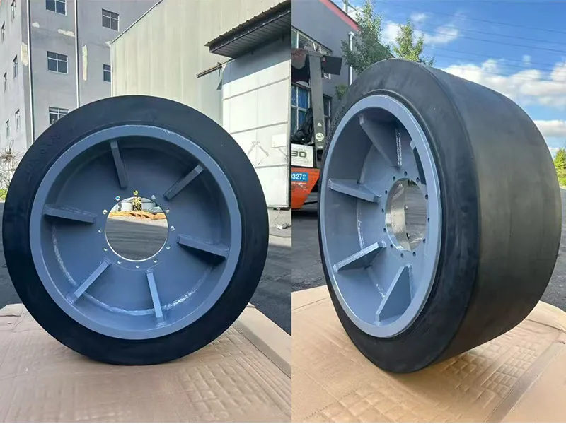 ప్యాసింజర్ బోర్డింగ్ వంతెనపై 40x16x30 టైర్లు ఉపయోగించబడ్డాయి